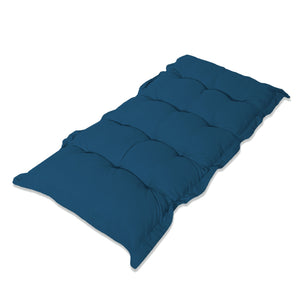 Gepolstertes Bank- und Bodenkissen 120x60 Petrolblau - Dick 10cm (Vielseitig)