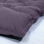 Futon XXL - Matelas de sol 195x100cm - Gris Carbone - Deco-arts.fr