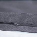 Housse de pouf géant XXL 180x140 cm en gris carbone, déhoussable pour intérieur et extérieur, adaptée aux poufs Deco-arts.fr