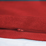 Pouf géant XXL 180x140 cm rouge piment pour extérieur, déhoussable et waterproof, avec mousse confortable, design moderne.