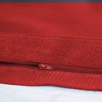 Housse de pouf géant XXL 180x140 cm rouge piment, déhoussable pour intérieur ou extérieur, par Deco-arts.fr