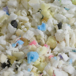 Pouf Intérieur XXL Housse Sherpa (Effet Mouton) Garnissage en flocon de mousse 190x155cm - Gris argent - Deco-arts.fr