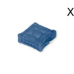 Coussin de sol lot de 2 - 40 x 40 cm Bleu Petrole - Deco-arts.fr