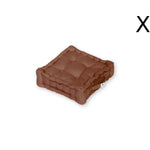 Coussin de sol lot de 2 - 40 x 40 cm Rouille - Deco-arts.fr