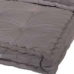 Coussins palette capitonné 120x80x20cm Gris galet - Deco-arts.fr