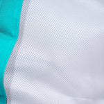 Pouf flottant géant pour piscine Bleu Caraïbes, matelas hamac à billes, pouf extérieur XXL, confortable pour adultes.