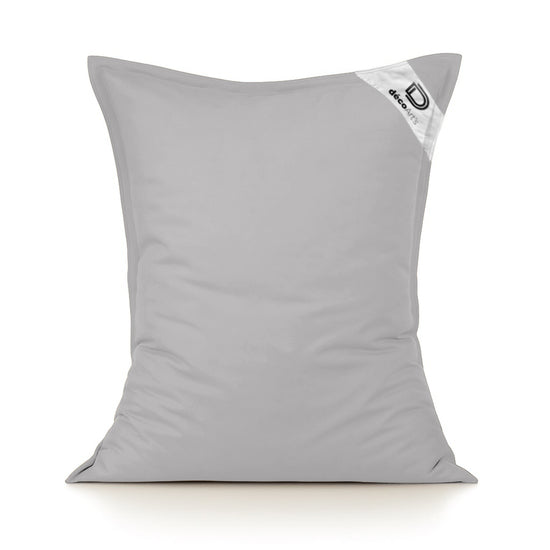 Housse pour Pouf Géant XL 120x80cm Intérieur et Extérieur - Gris galet - Deco-arts.fr