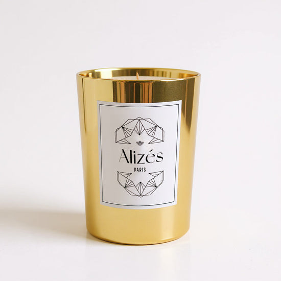 Bougie parfumée naturelle  – Cire d’abeille 180g – Patchouli & Ambre - Deco-arts.fr