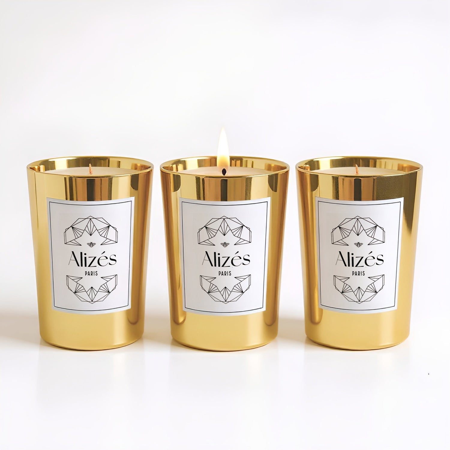 Trio Bougies La Parisienne – 3x180g – Ambre & Patchouli – Alizés - Deco-arts.fr