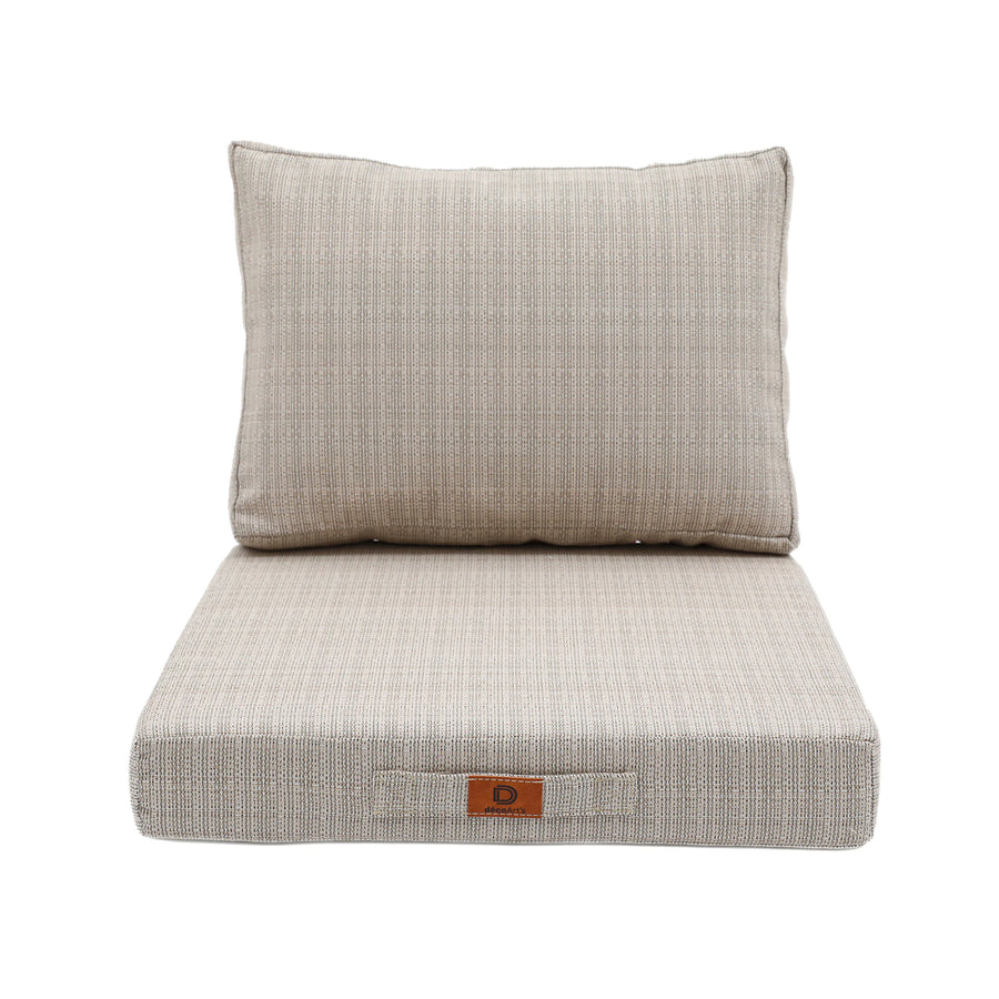 Garden Lounge Cushion Set 50x50 Black Mottled Beige, for indoor and outdoor use