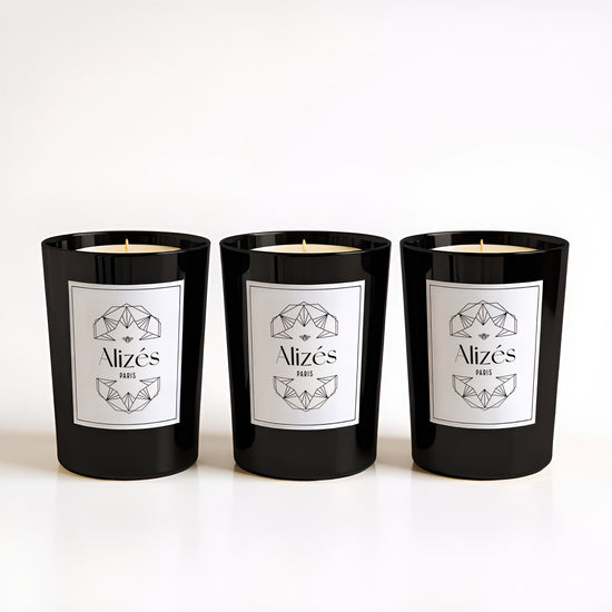 Trio Bougies La Marseillaise – 3x180g – Poker & Tabac – Alizés - Deco-arts.fr