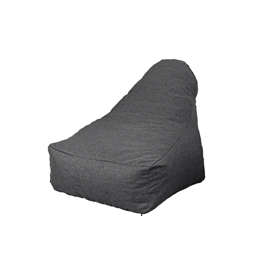 XXL Armchair Bean Bag 120x90 Grey Chiné, linen-look fabric