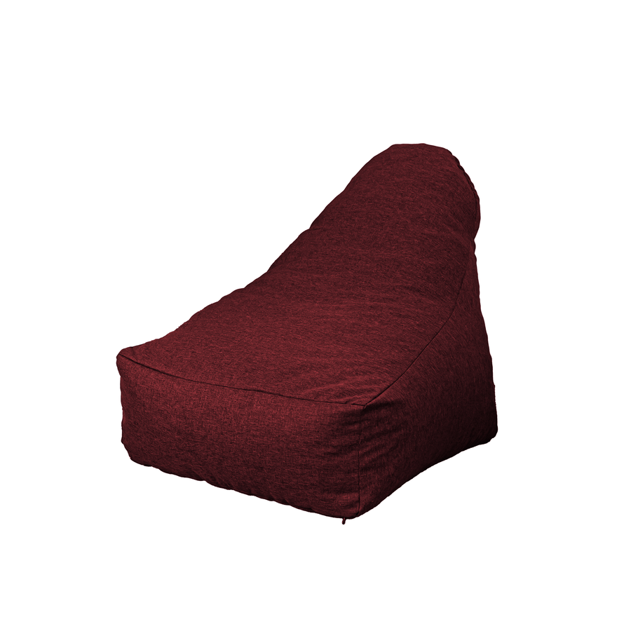 XXL Armchair Bean Bag 120x90 Plum, linen-look fabric