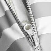 Coussins pour salon de jardin déhoussable 100x50cm - Rayure gris clair - Déco Arts