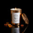 Bougie parfumée naturelle  – Cire d’abeille 180g – Ambre & Rose - Deco-arts.fr