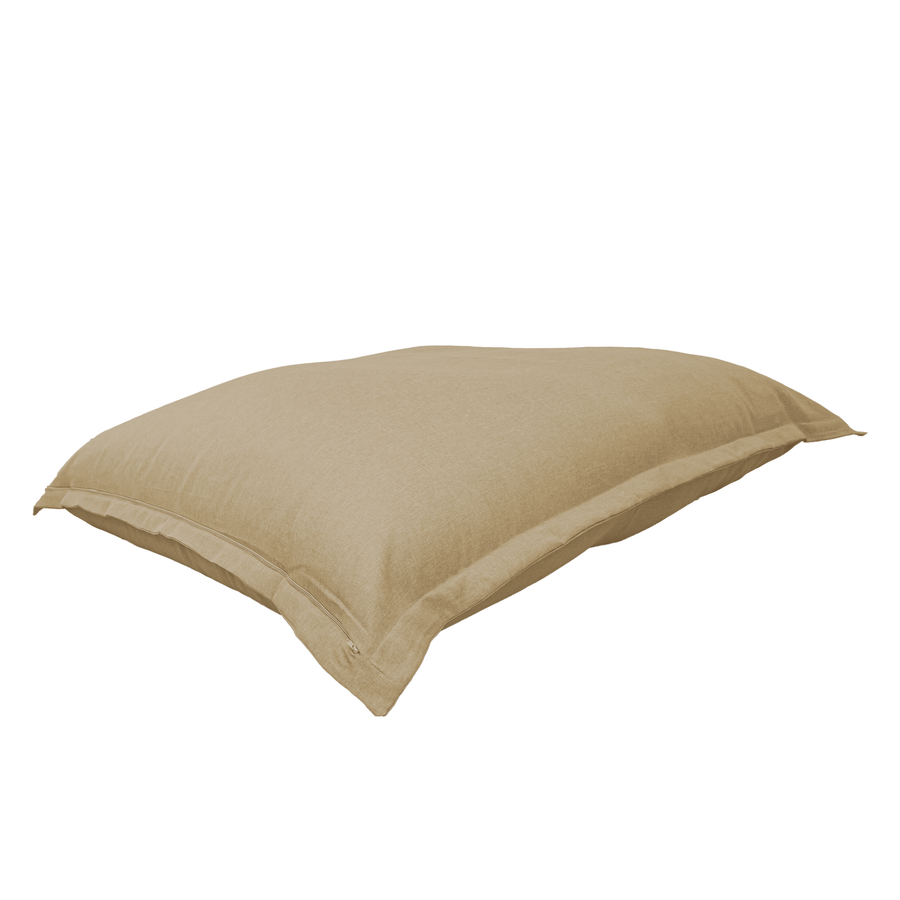 XXL-Riesen-Sitzsack 190x155 Beige, Stoff in Leinenoptik
