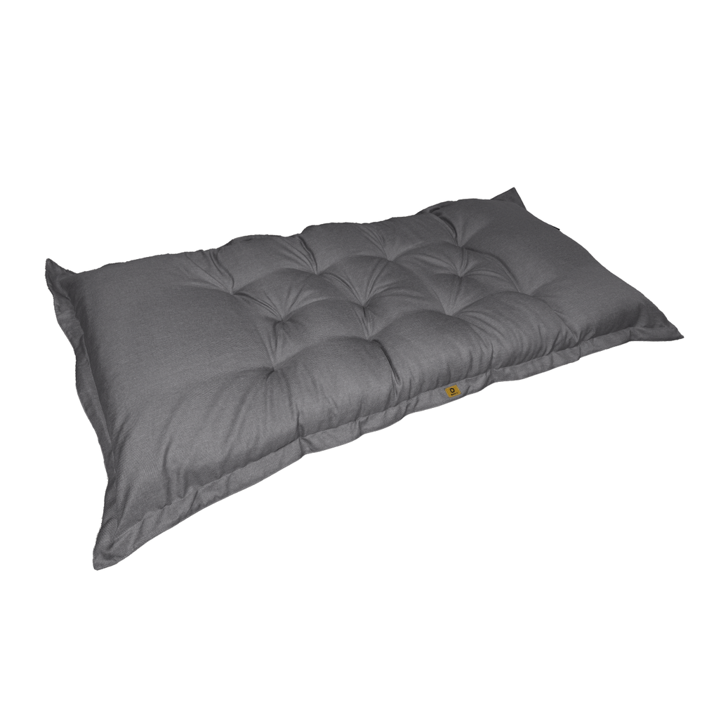 Futon de Sol XXL Effet Lin 195x100 Gris Chiné – photo 6