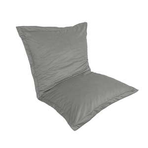 Pouf Coussin Géant XL 150x100 Gris Clair - Velours & Mousse (Luxe & Confort)