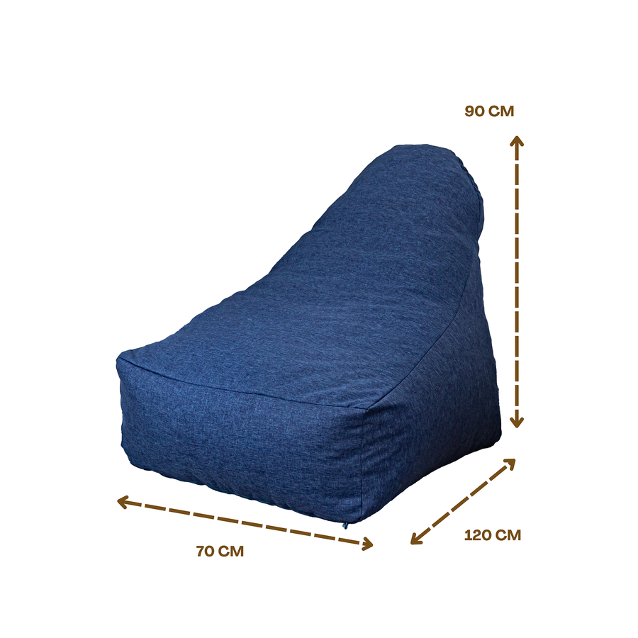 XXL Armchair Bean Bag 120x90 Indigo Blue – photo 7