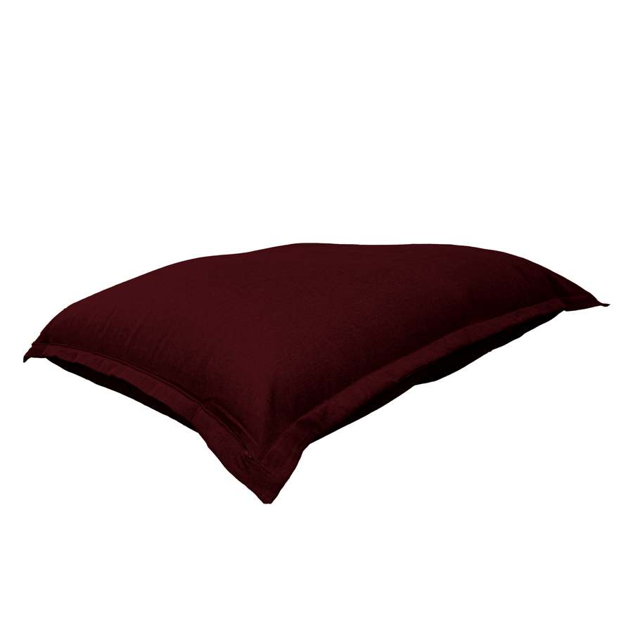 XXL-Riesen-Sitzsack 190x155 Pflaume, Stoff in Leinenoptik