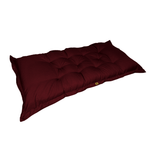 Coussin décoratif XXL Effet Lin Prune, 195x100 cm, épais 15 cm, pour détente ou lit d'appoint, déco moderne.