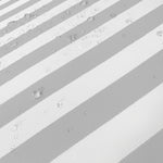 Ensemble de coussins pour salon de jardin, 100x50 cm, rayures gris clair, 1 assise et 2 dossiers, en tissu 270g, Deco-arts.fr