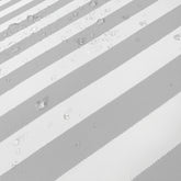 Coussins pour salon de jardin déhoussable 100x50cm - Rayure gris clair - Déco Arts