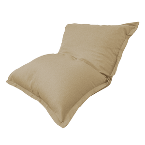 Pouf Géant XXL 190x155 Beige - Effet Lin & Mousse (Canapé de Sol Design)