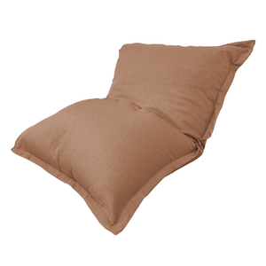 Pouf Géant XXL 190x155 Marron - Effet Lin & Mousse (Canapé de Sol Design)