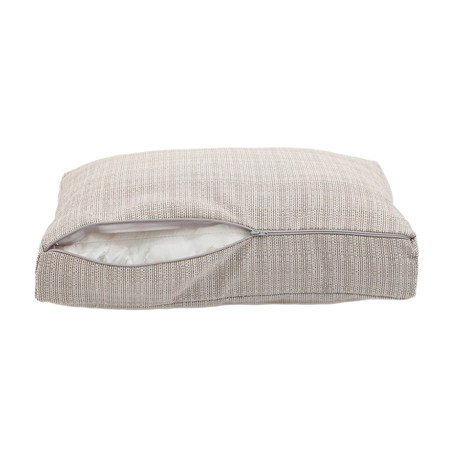 Gartenlounge-Kissen-Set 60x60 Schwarz Meliertes Beige, OEKO-TEX-zertifiziert