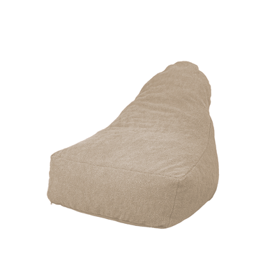 Pouf fauteuil XXL d'intérieur en tissu sherpa - 120x70x90 cm - Beige - Deco-arts.fr