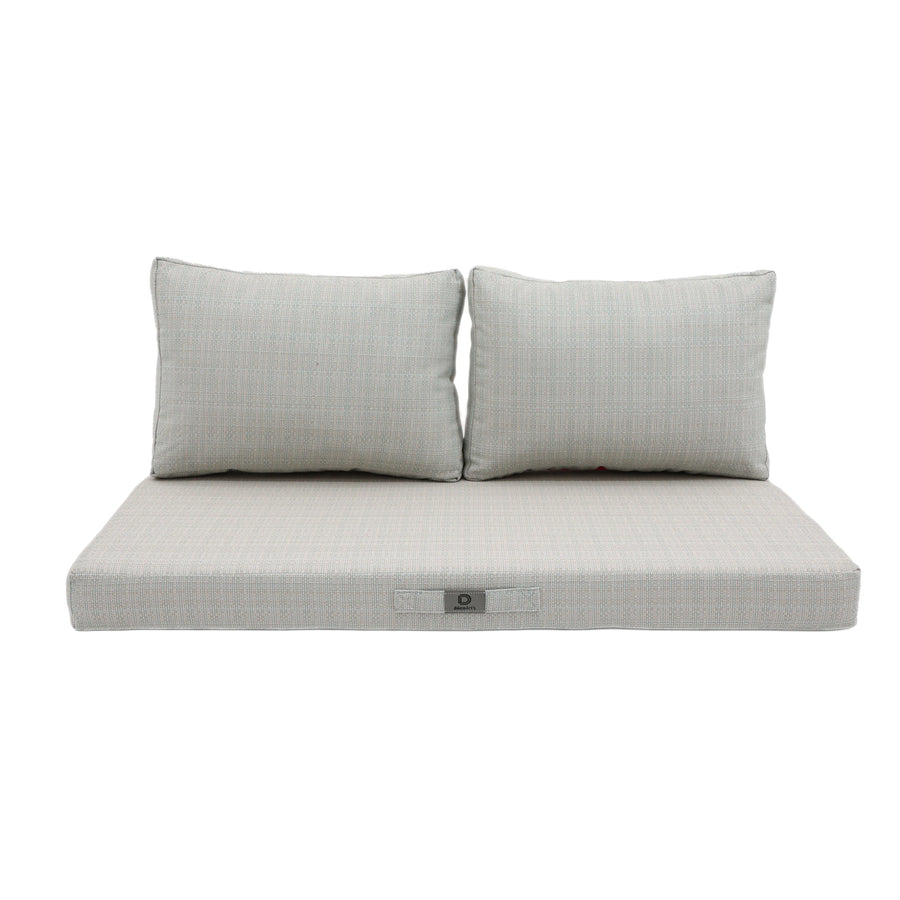 Garden Lounge Cushion Set 120x60 Beige Chiné Turquoise, OEKO-TEX certified