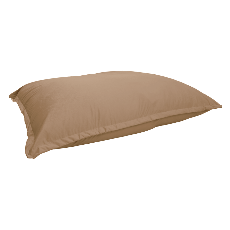 Giant XXL Bean Bag 190x155 Beige, velvet fabric