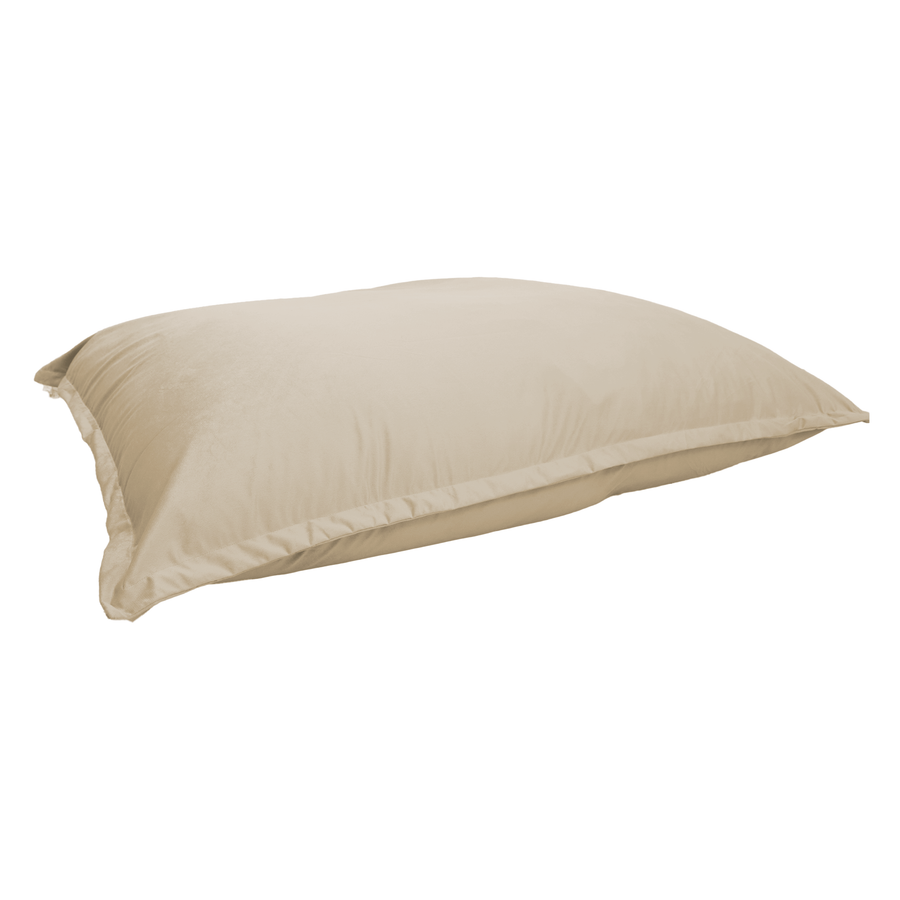 XXL-Riesen-Sitzsack 190x155 Crème, Samtstoff