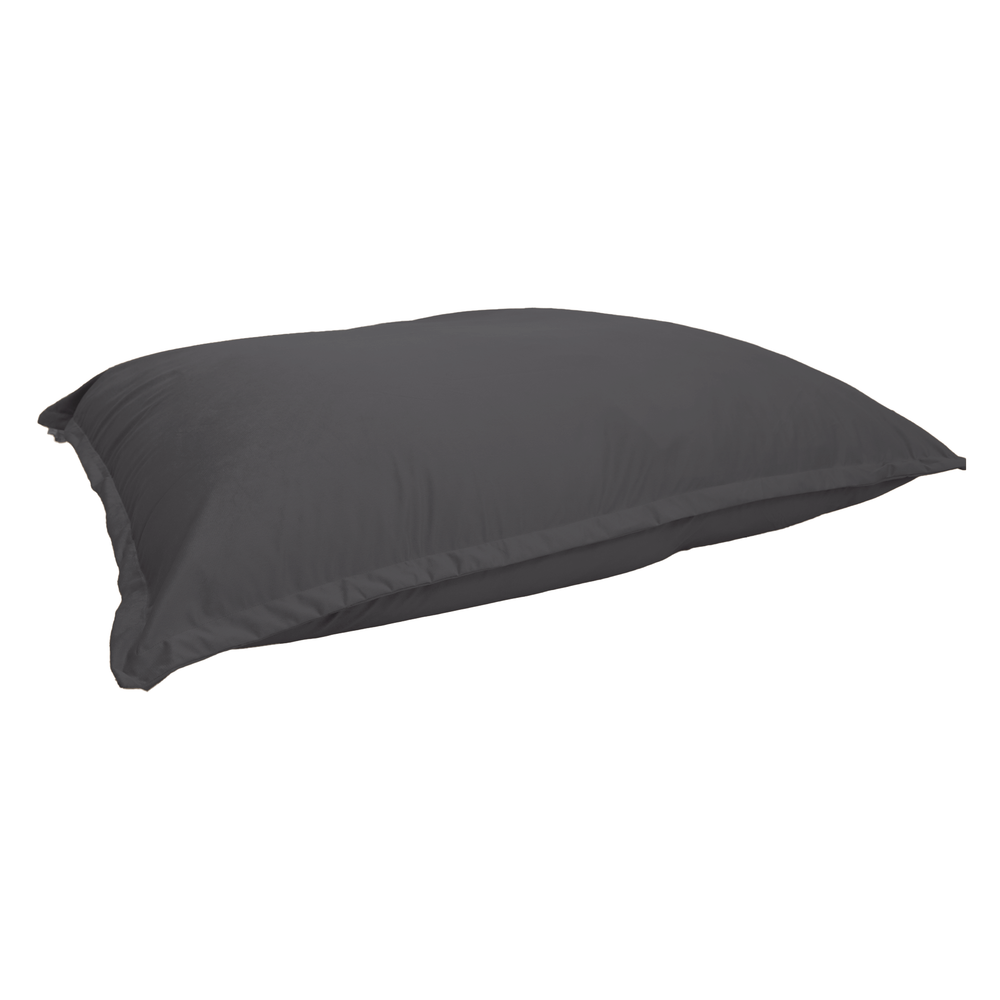 XXL-Riesen-Sitzsack 190x155 Dunkelgrau, Samtstoff