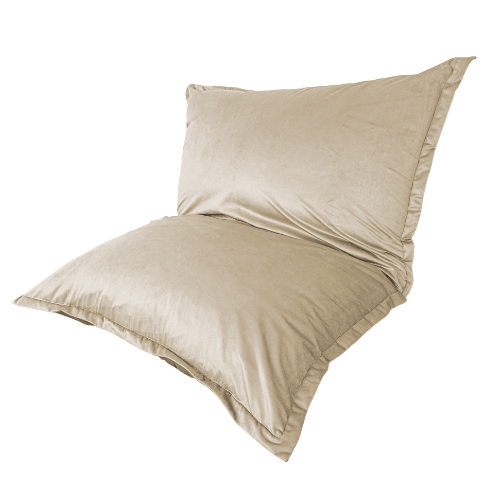 XXL-Riesen-Sitzsack 190x155 Crème, abnehmbarer Bezug