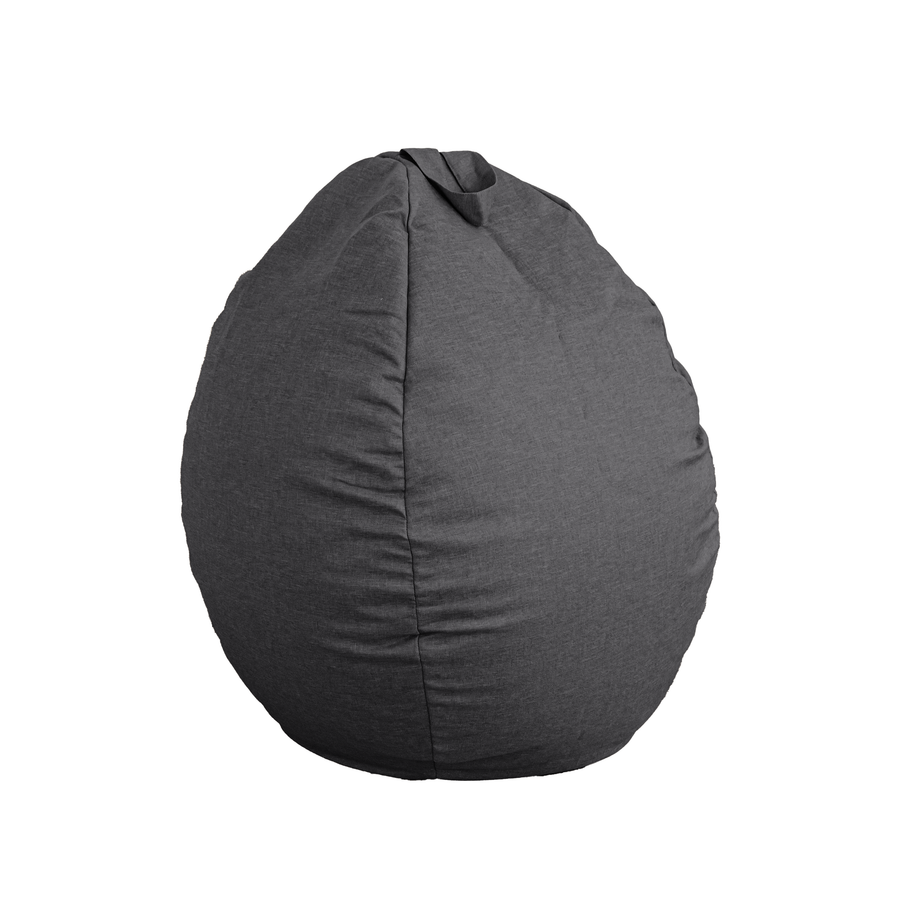 Pouf poire XL d'intérieur en tissu effet lin, stof met linnenlook