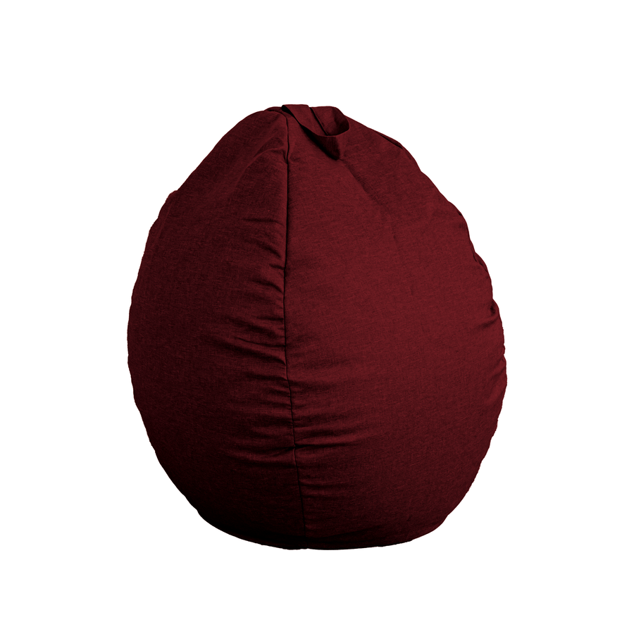 Pouf poire XL d'intérieur en tissu effet lin, Stoff in Leinenoptik