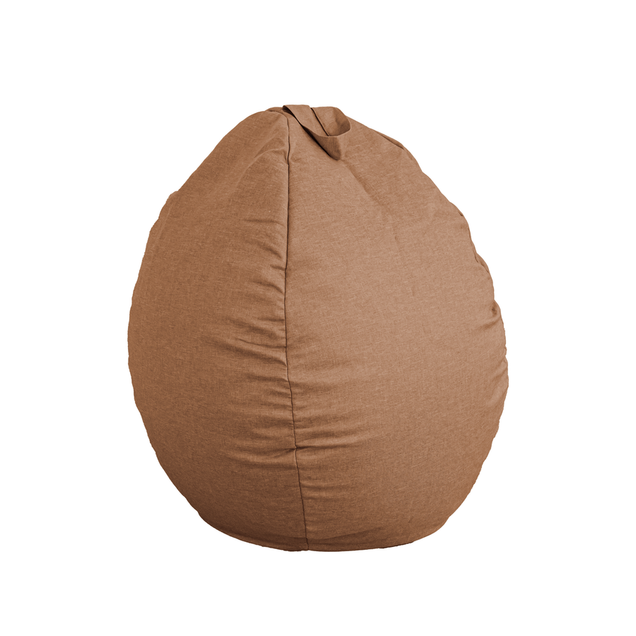 Pouf poire XL d'intérieur en tissu effet lin, stof met linnenlook
