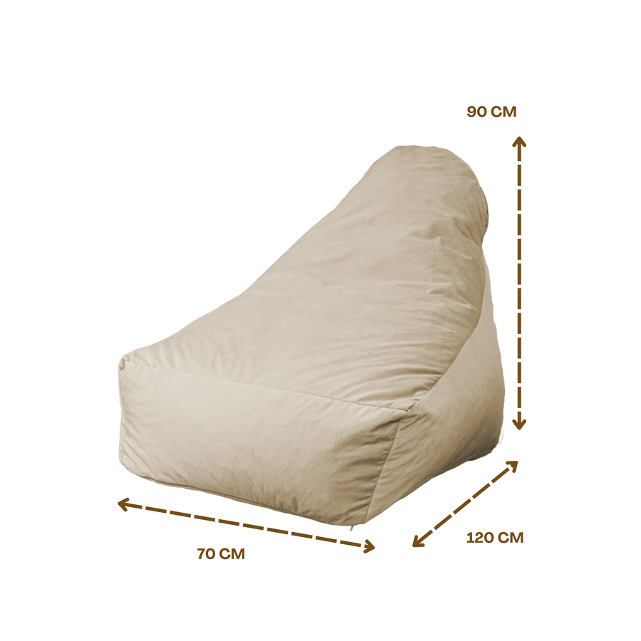 XXL Armchair Bean Bag 120x90 Cream – photo 7