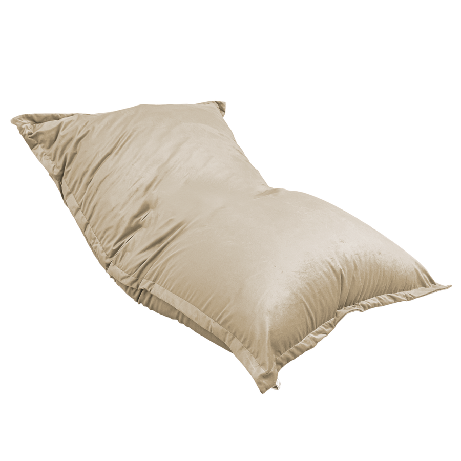 XXL-Riesen-Sitzsack 190x155 Crème, Füllung aus Schaumstoffflocken