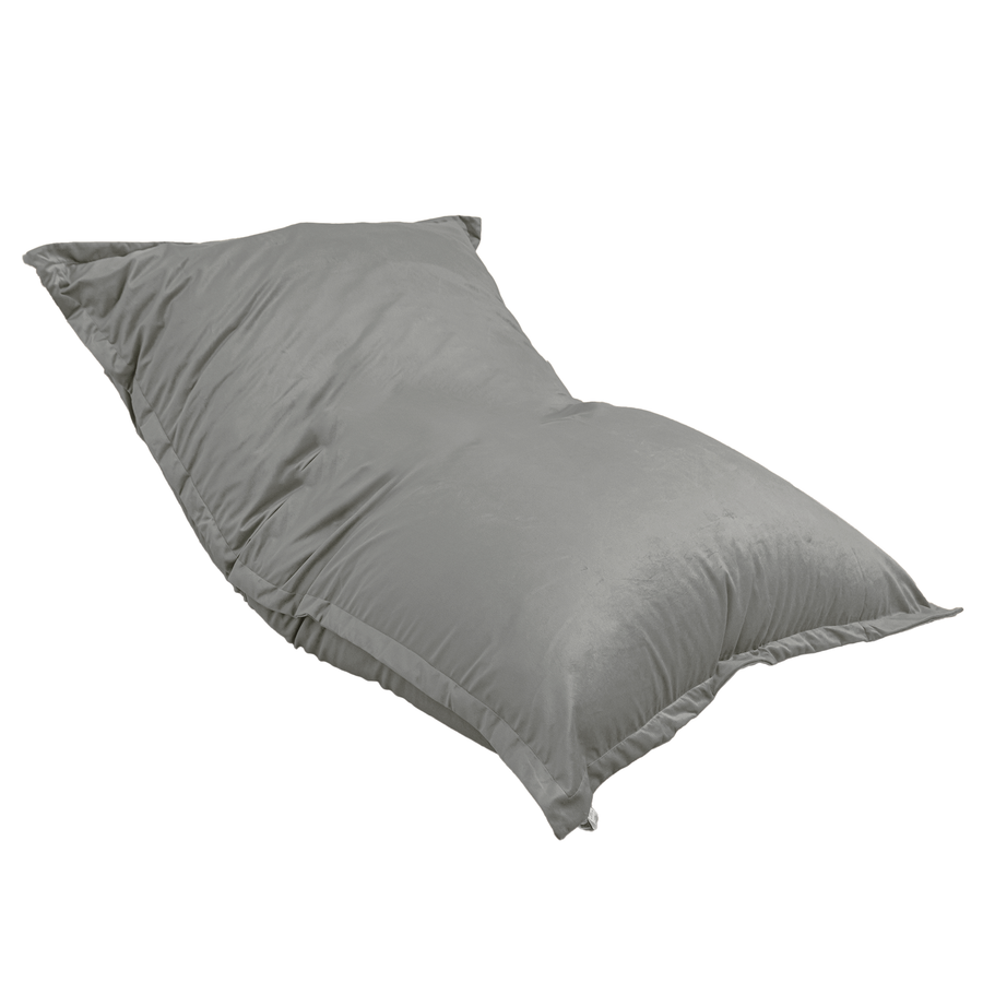 XXL-Riesen-Sitzsack 190x155 Hellgrau, Füllung aus Schaumstoffflocken