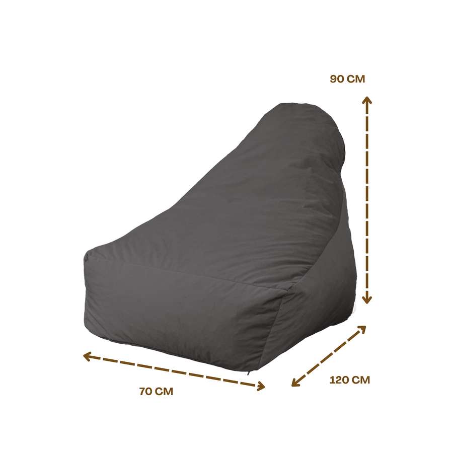 XXL Armchair Bean Bag 120x90 Dark Grey – photo 7