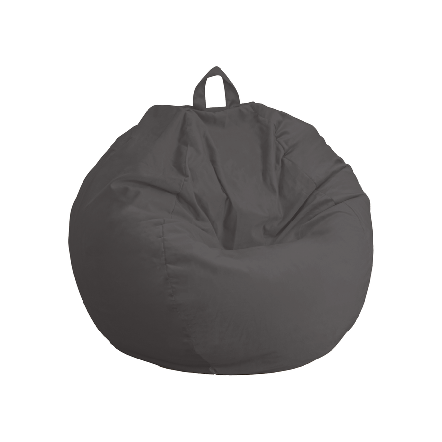 Giant XXL Pear Bean Bag 120x150 Dark Grey, foam flake filling