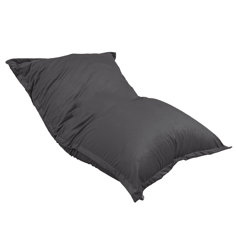XXL-Riesen-Sitzsack 190x155 Dunkelgrau, Füllung aus Schaumstoffflocken