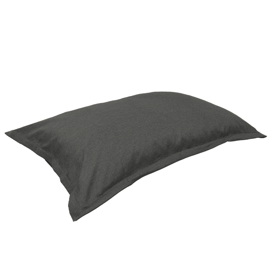 XL-Riesen-Sitzkissen 150x100 Grau Chiné, Füllung aus Schaumstoffflocken