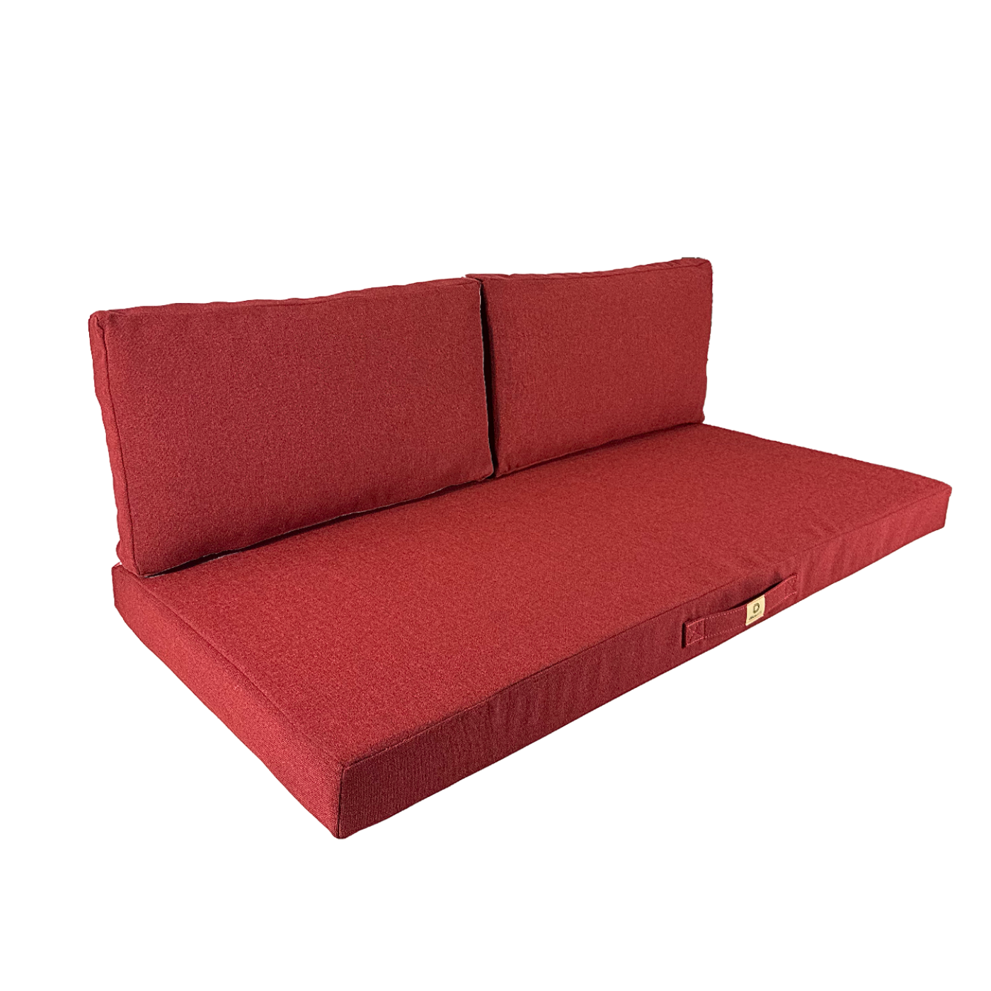 Coussins pour salon de jardin déhoussable 120x60cm Rouge bordeaux - Deco-arts.fr