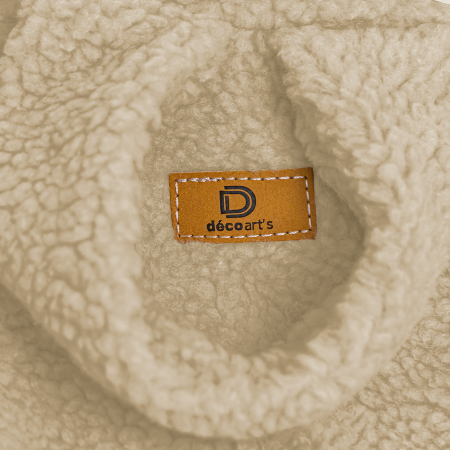 Pouf poire XL d'intérieur en tissu sherpa, for indoor use