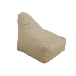 Fauteuil Pouf XXL 120x90 Beige - Tissu Effet Lin & Mousse (Confort Salon)