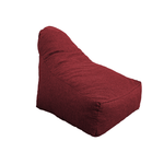 Pouf fauteuil XXL d'intérieur en tissu effet lin - 120x70x90 cm - Prune - Deco-arts.fr